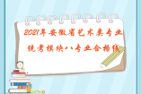 2021年安徽省艺术类专业统考模块八专业合格线发布