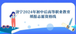 济宁市2024年初中后高等职业教育填报志愿资格线